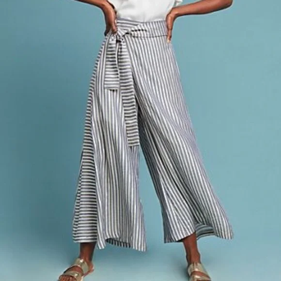 Eva Franco Anthropolgie Striped Palazzo Pants - Picture 3 of 4